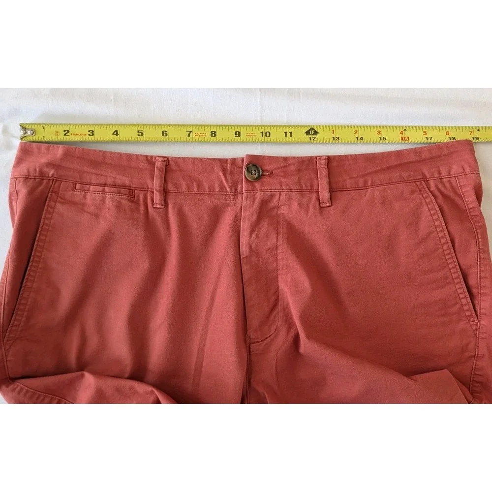 Lot of 2 Bonobos Stretch Chino Shorts Men's 36 Blue Rust 10
